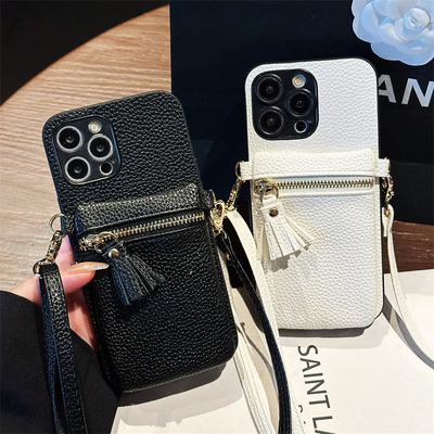 适用荣耀X9B手机壳X8C零钱包X9CSmart斜跨X7A装卡套X7B插卡X5BPlus背带绳X7C女夏季X9a流苏x8c创意时尚保护套