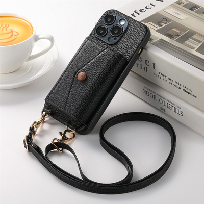 适用小米POCOC75手机壳C61补妆镜C50插卡套C65斜跨绳C40e钱包C31复古C3化妆Lite小众c75可装卡防摔创意时尚