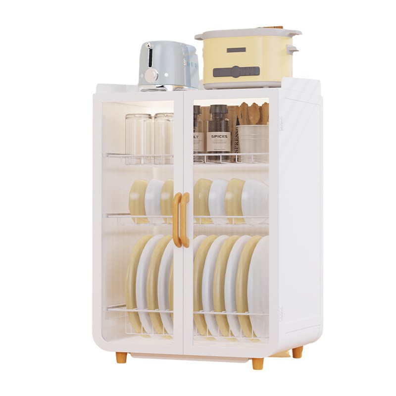 厨房置物架台面碗柜碗碟收纳架家用放G碗盘筷多功能防尘碗架沥水