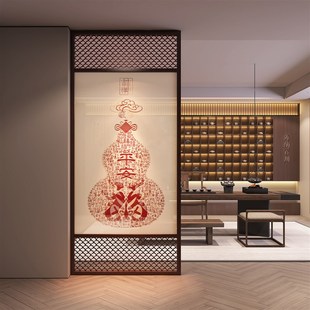 实木屏风隔断客厅玄关家用遮E挡装 新中式 饰入户门遮挡现代简约格