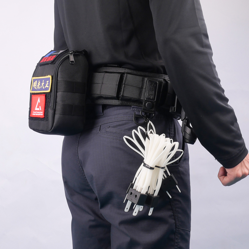 龙鳞甲加长款f约束带重复使用扎带升级版折叠便携式捆绑带双孔解