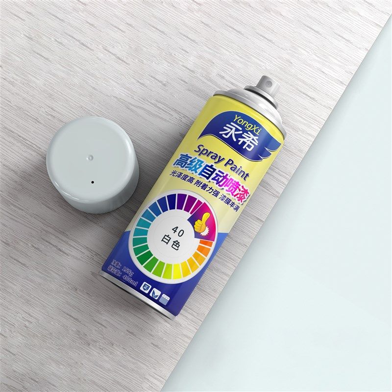 自动喷漆手摇自喷漆金属防锈漆亮光漆家用白色黑色银X色油漆罐喷