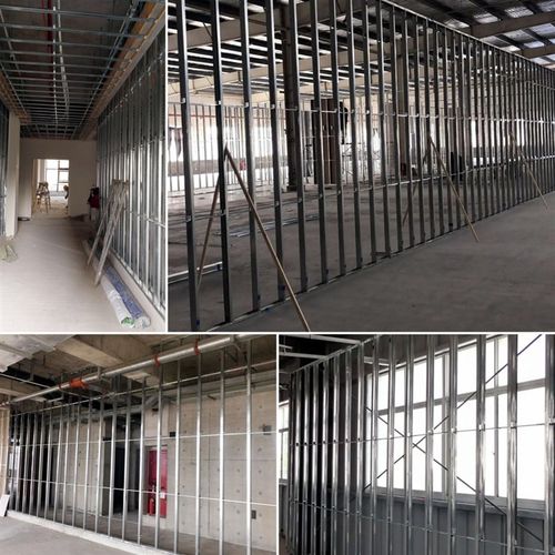 轻钢龙骨隔断墙石膏板隔墙t隔断办公室装修隔间厂房写字楼装修隔