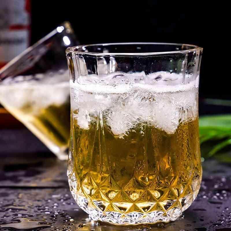 中式白酒杯玻璃酒杯2两白酒杯酒吧啤酒I杯二两半家用啤酒杯 小四