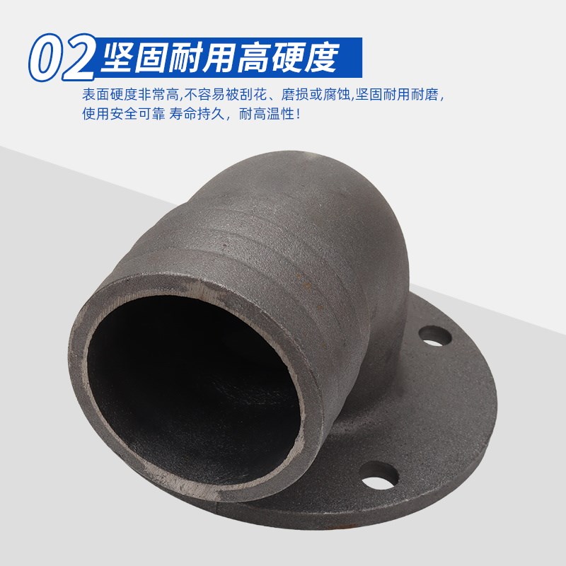 WQ污水泵出水口弯头2o/2.5/3/4寸潜水排污泵泥浆水泵铸铁法兰接头