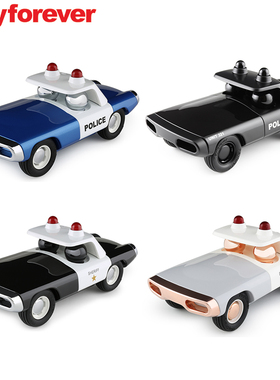 英国耐顽Playforever玩具车Heat热火警车蓝色英国小汽车跑车生日