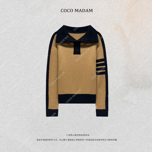 1973 冬季 新款 NIUNIU 针织衫 刺绣长袖 圆领套头毛衣女