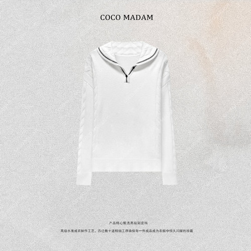 NIUNIU ·T-1935 保暖宽松型厚款羊毛衫翻领长袖女装