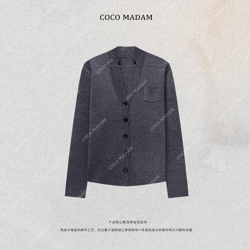 NIUNIU ·T-2116 宽松型羊毛衫修身开衫毛织外套