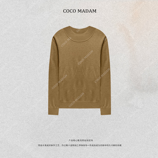 NIUNIU ·T-1968 圆领宽松型半高领衫时尚中领秋冬纯色羊毛衫