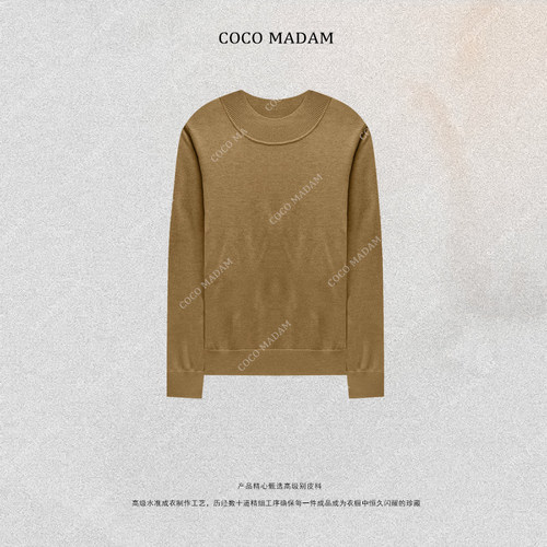 NIUNIU ·T-1968 圆领宽松型半高领衫时尚中领秋冬纯色羊毛衫