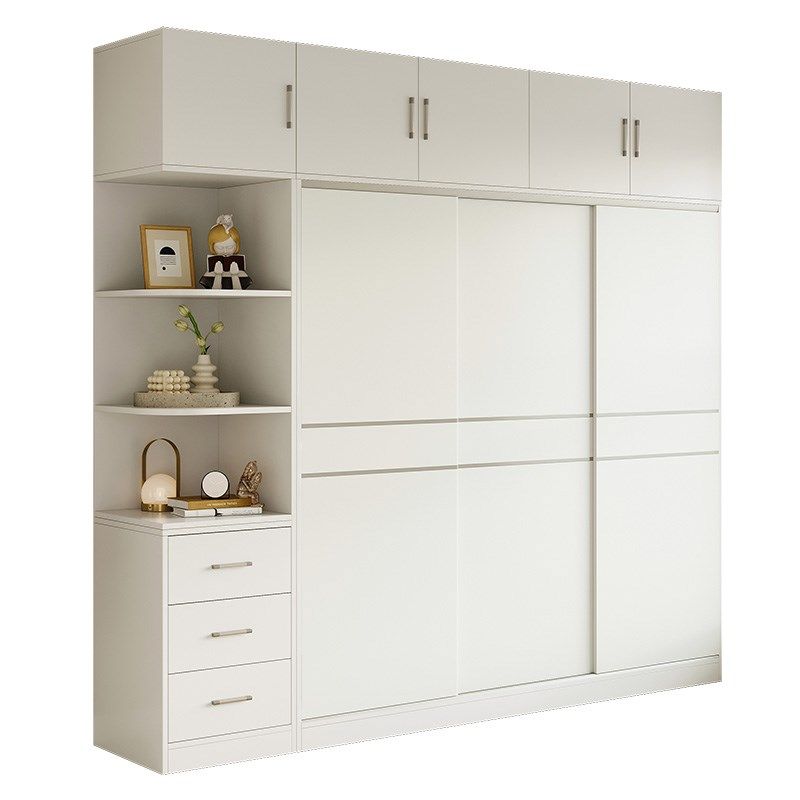 全实木衣柜家e用卧室无甲醛推拉门儿童衣橱出租房屋经济型新款202