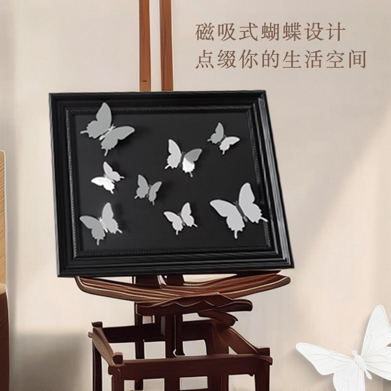 电表箱装饰画中j古画蝴蝶冰箱贴磁吸复古中式欧式电闸开关遮丑餐图片