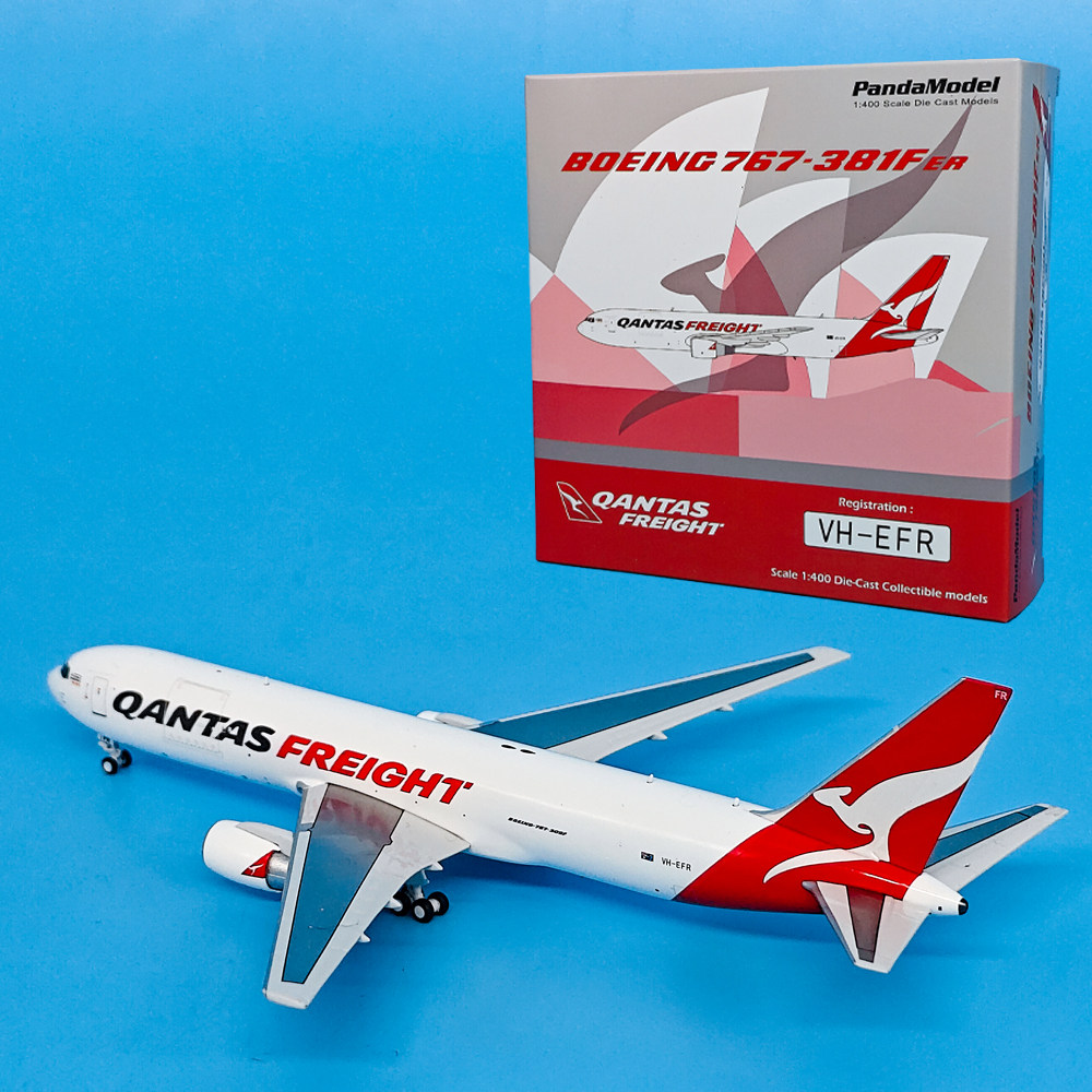 1:400澳洲航空B767-381F客机VH-EFR飞机模型合金仿真摆件PM