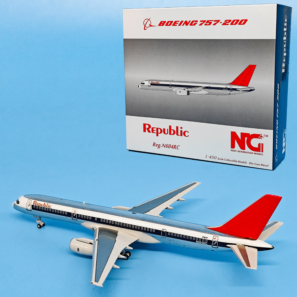 1:400美国共和航空B757-200客机N604RC合金飞机模型摆件NG