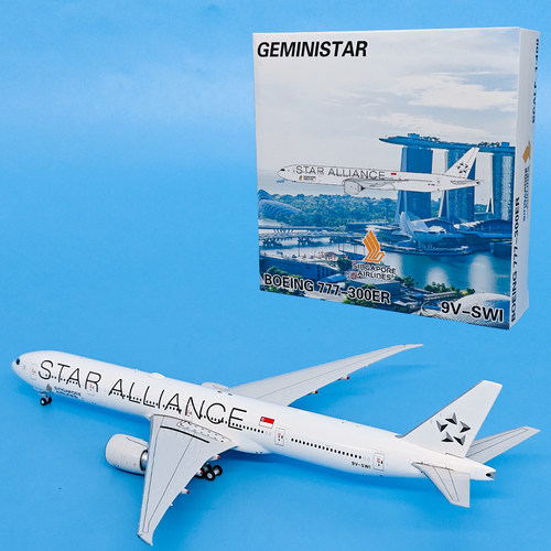 GS1:400新加坡航空B777-300ER客机 9V-SWI 9V-SWJ 9V-SWM飞机模型
