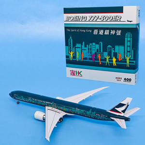 JET 1:400国泰航空777香港精神号B-KPB合金飞机模型客机航模摆件