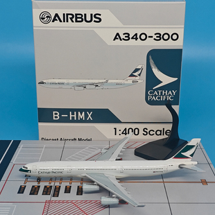 AV 1:400国泰航空A340-300客机飞机模型合金寰宇一家涂装仿真摆件