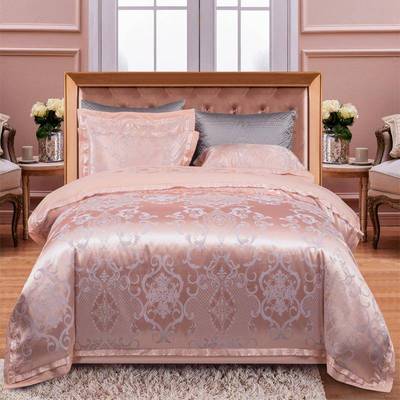 欧式高档奢华高端大气床上用品四件套全棉纯棉床单被套贡缎提花