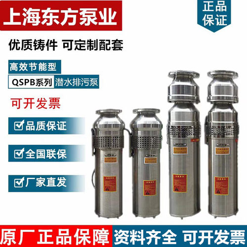 上海东方QSP不锈钢潜水喷泉泵东方喷泉泵