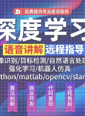 python代编程深度学习代码指导强化学习项目模型训练代做辅导接单