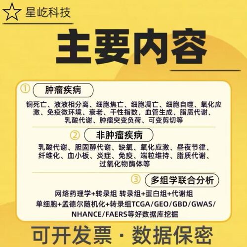 生信分析 一对一指导 数据挖掘 可视化 问题解答