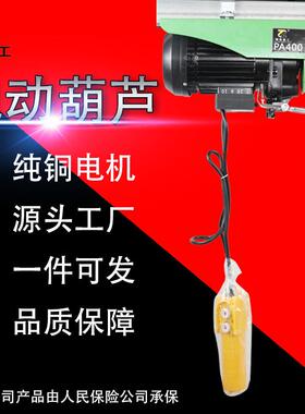PA999-PA100微型电动葫芦电动220V家用小型卷扬机钢丝绳葫芦