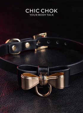 CHICCHOK原创高级感项圈女m黑金蝴蝶机choker高级感颈环定制颈圈