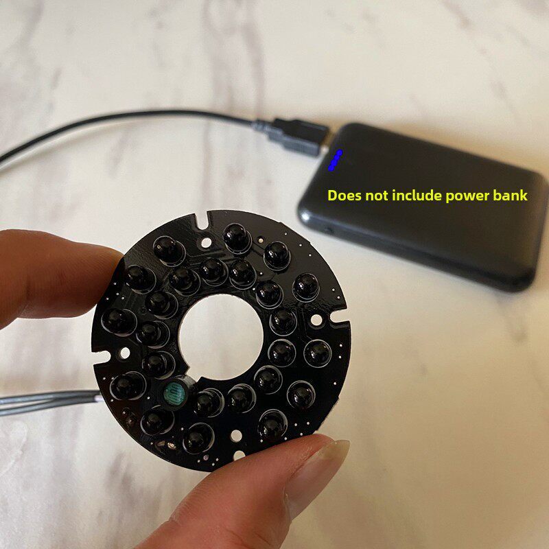 移动充可带动的USB 5v摄像头红外灯板监控肉眼不可见光夜视补光灯