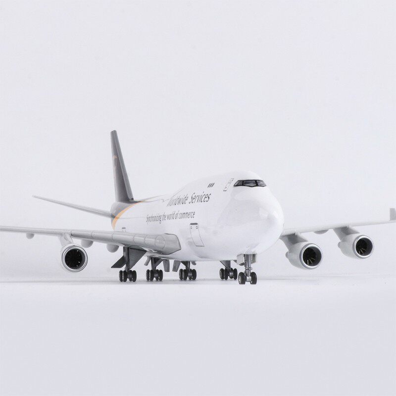 带轮仿真UPS波音747-400民航货机飞机模型摆件礼品礼物货运男生