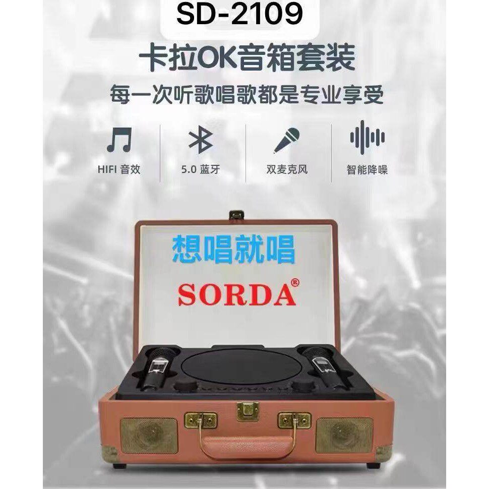 SD2109蓝牙音箱重低音可携式手提式皮纹木箱手机无线唱歌户外All