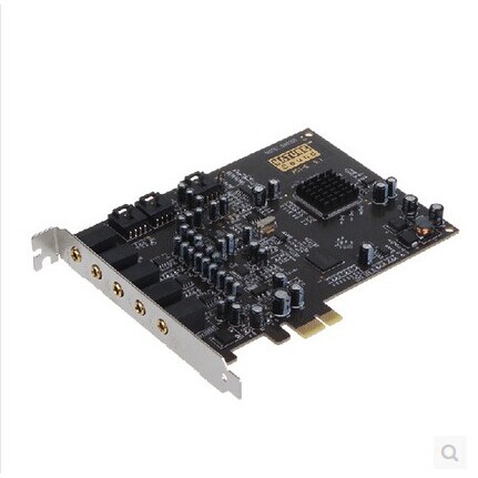 小卡槽内置5.1声卡pcie0105全新镀金PCIE小卡槽声卡