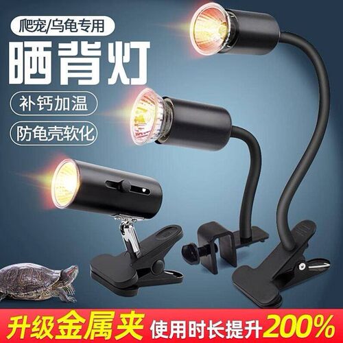 乌龟晒背灯用品uvb灯加热灯乌龟灯uva爬宠灯专用全光谱太阳能灯宠