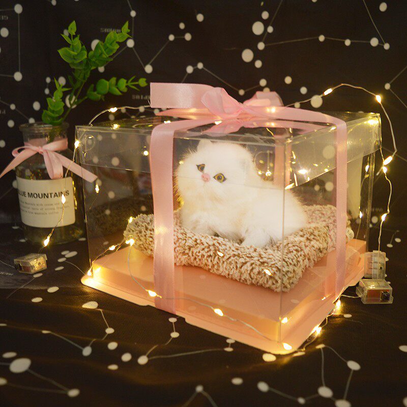 会叫仿真猫咪假睡猫活性炭除甲醛布偶毛绒玩具生日礼物玩偶公仔