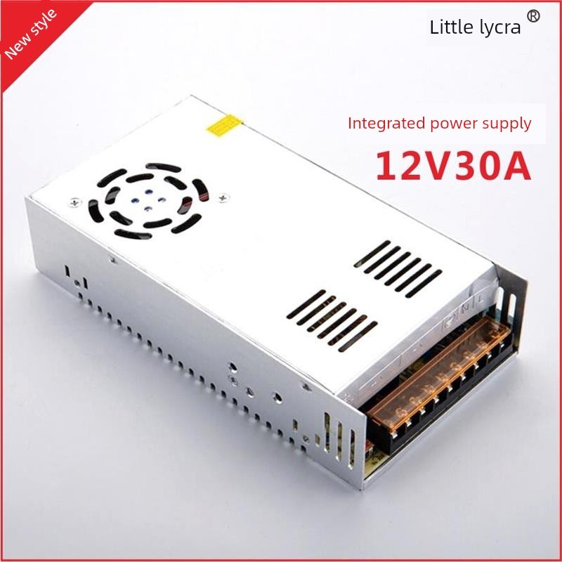电源直流12V30A监控摄像头集中供电LED电源适配器S-360-12小莱卡
