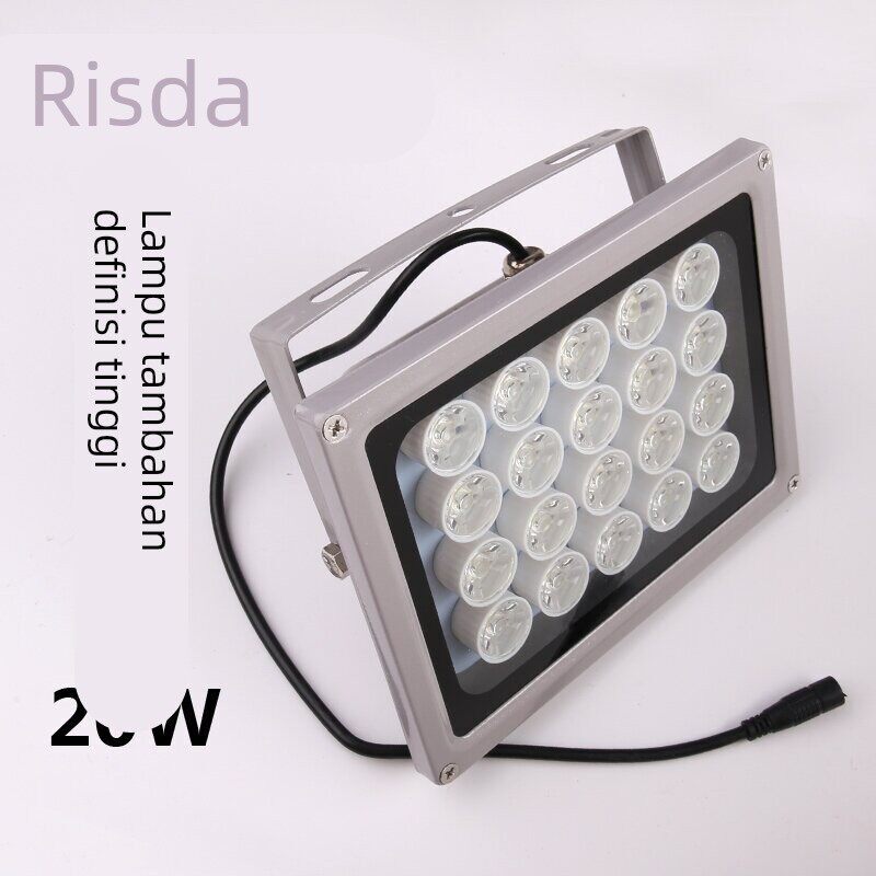 监控补光灯AC24V20wLED白光栅栏机出入口照车牌室外自动感应辅助