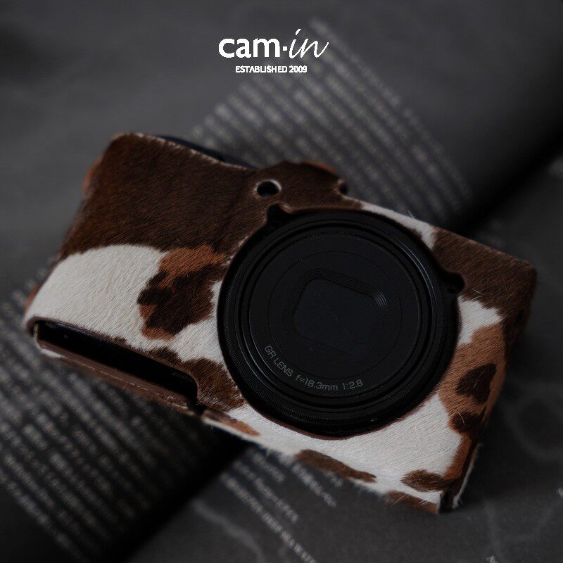 cam-in理光GR3HDF皮套马毛系列相机包GR3x保护套GRIIIGR3复古半套