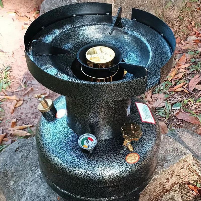 柴油气化炉一体式柴油炉可携式户外防风高压打气煤油野营炉油炉竈