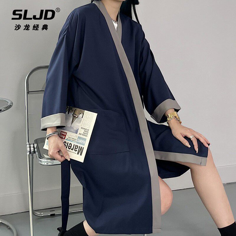 潮网红理髲店客服美发客袍剪发发廊高档染发顾客服围布理髲衣定制