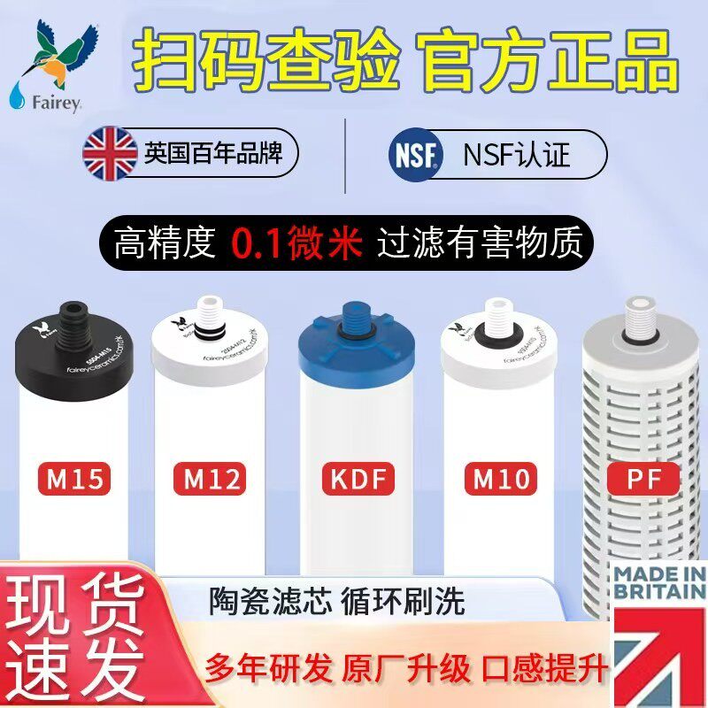 Fairey英国道尔顿净水器适用KDF9504 55042504陶瓷滤芯M10M15M12