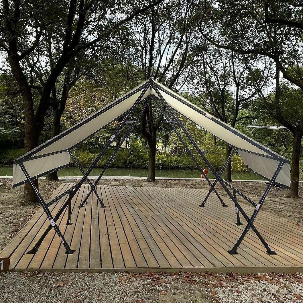 旅游风景区聚会房型轻奢天幕公园户外露营野餐团建金属框架帐篷