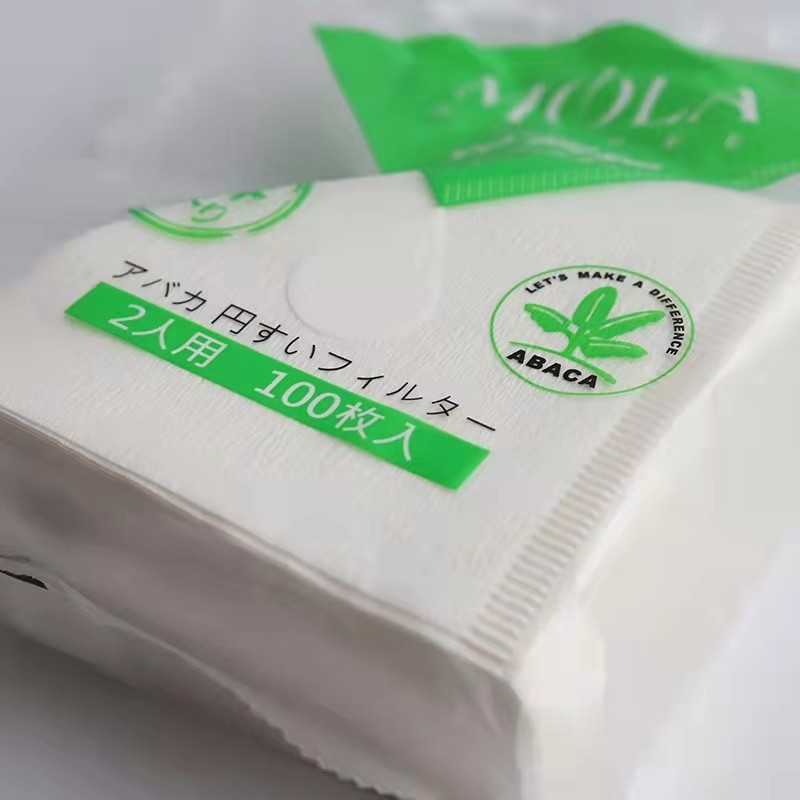 日本原装MOLA三洋手冲咖啡滤纸 滴漏式过滤 V型麻纤维滤纸100片