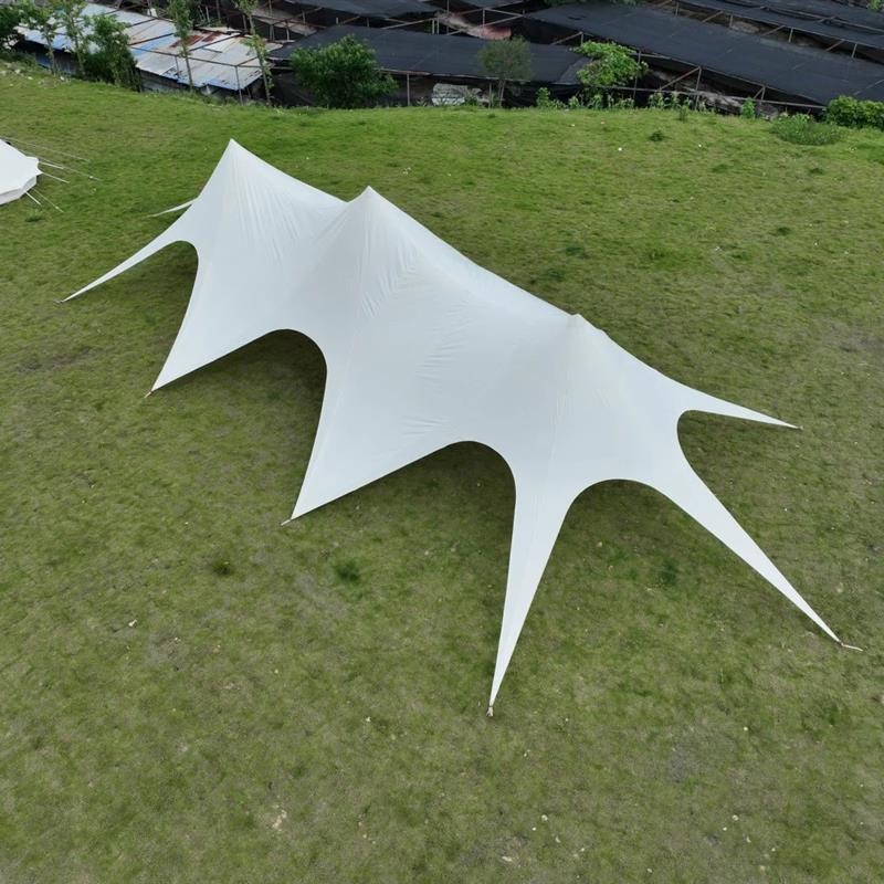 户外露营天幕三峯帐篷超大型营地用万重山防雨单峯双峯遮阳棚