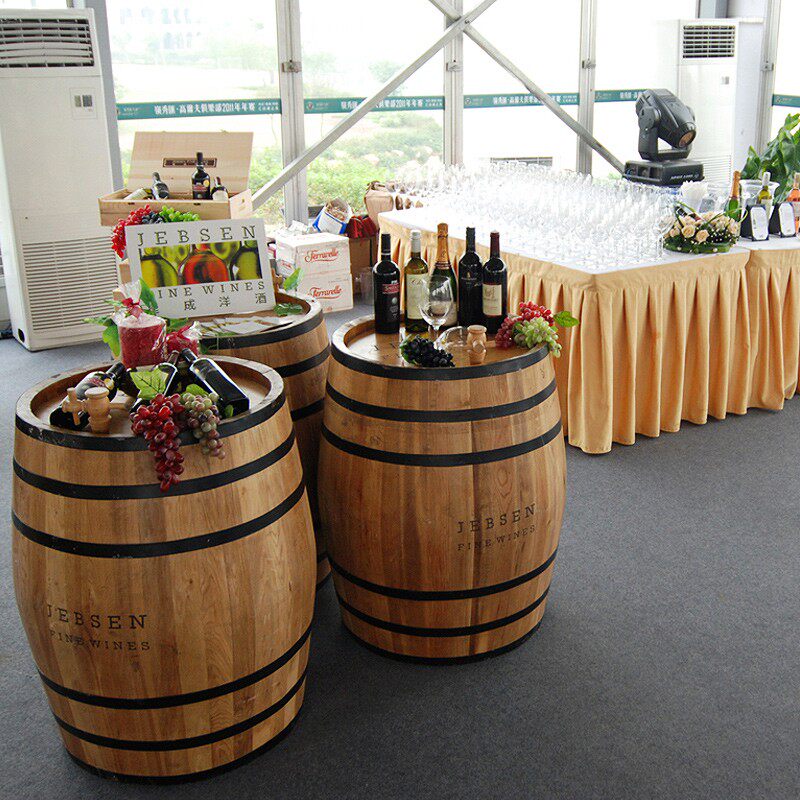 橡木桶酒桶装饰酒吧庄园展示存酒柜婚庆摄影啤酒葡萄酒红酒桶100L