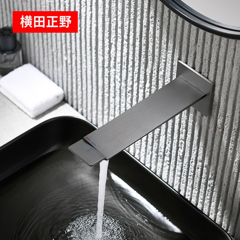 日本横田正野L006暗装全铜水笼头嵌入墙式冷热旋转蜂窝式出水龙头