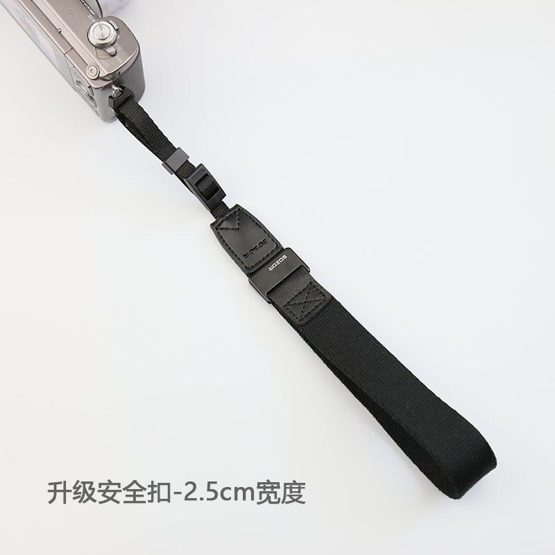 相机腕带微单富士XM5挂绳 柔软棉织带坠落自动锁紧大承重安全手绳