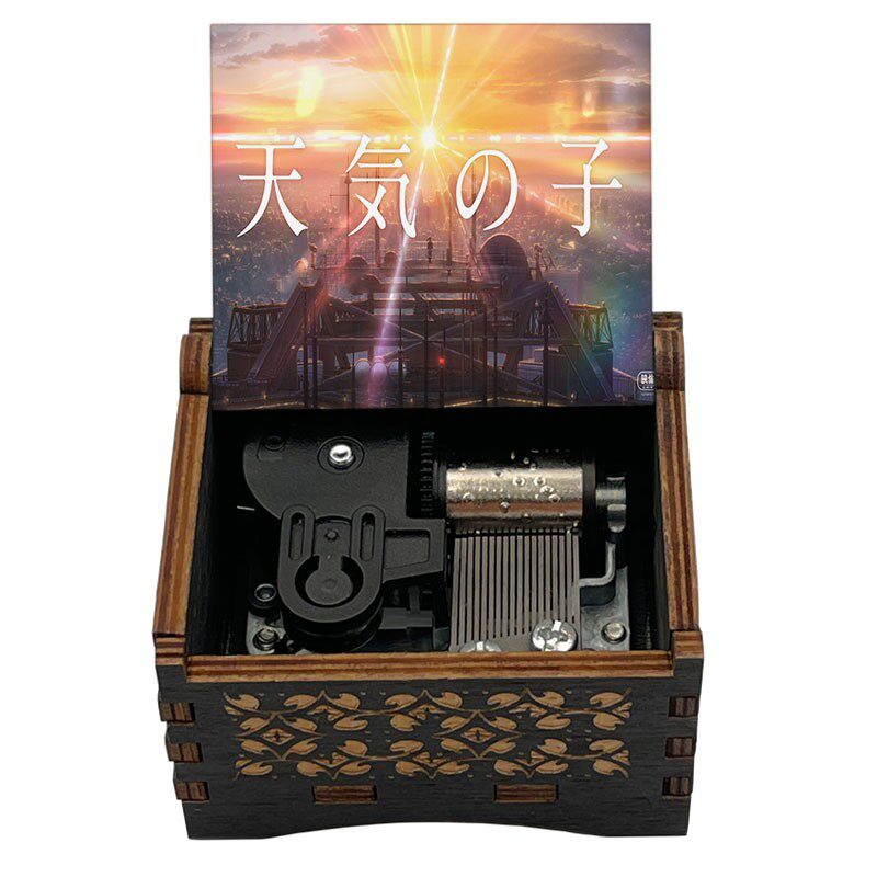 动漫天气之子音乐盒八音盒送女友生日节日礼物发条自动音乐盒