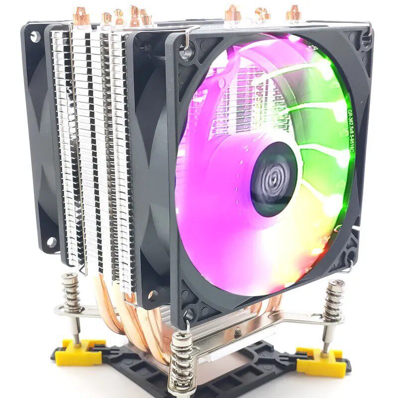 冰深6铜热管1700CPU散热器风扇螺丝安装双路服务器主板X58X799201