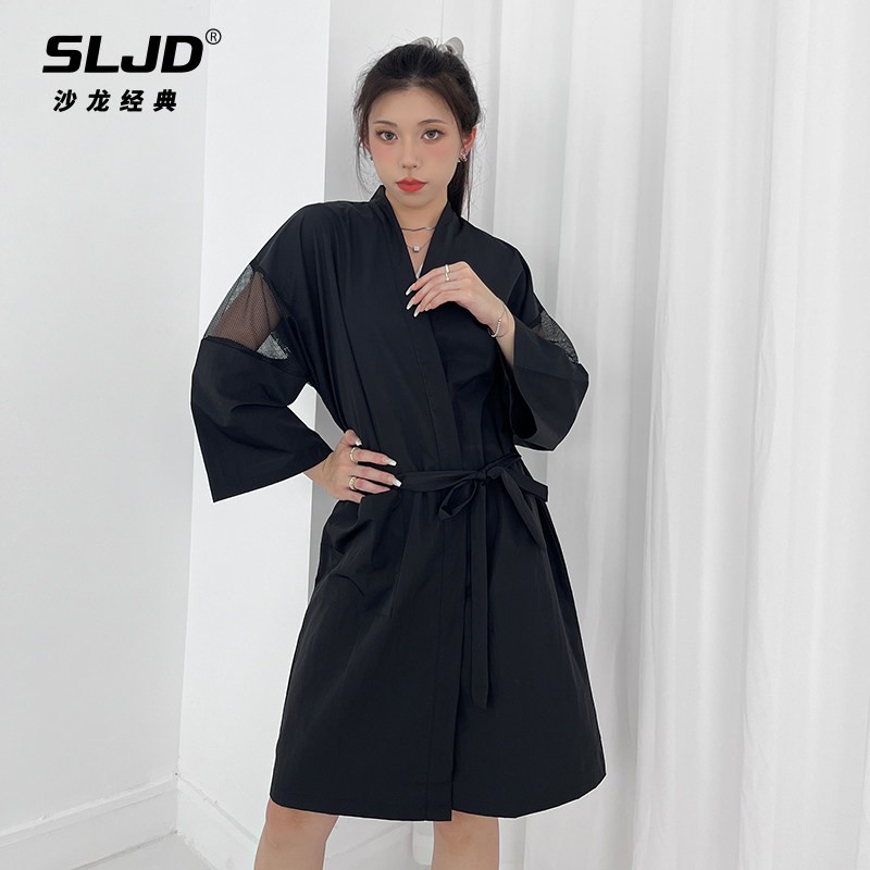 客袍染发衣美发染发衣服美发店客服客袍理髲围布网红潮定制logo