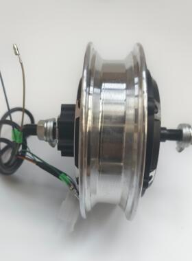 小哈雷10寸无刷碟刹电机36V48V350W500W电动滑板车碟刹电机